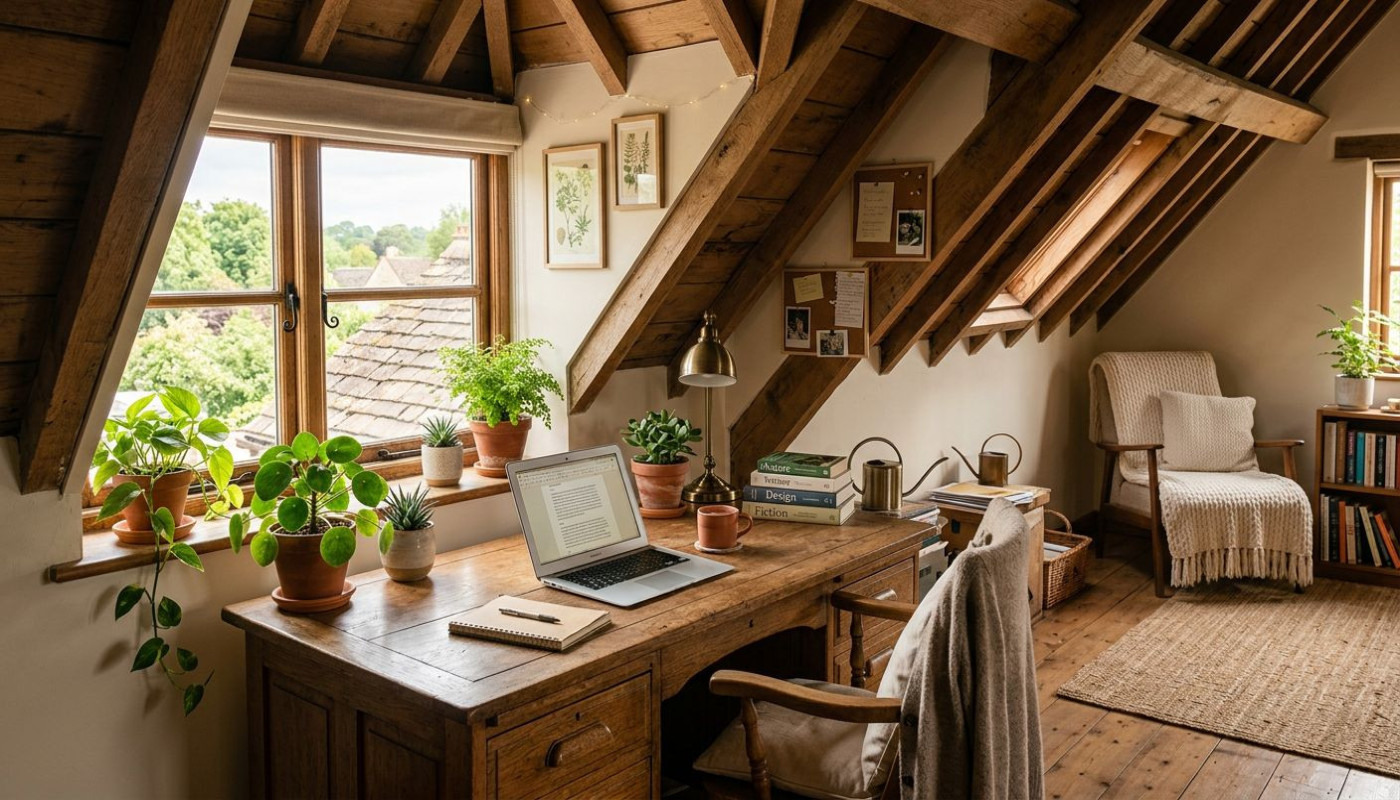Wie Sie Ihren Dachboden in ein stilvolles Arbeitszimmer verwandeln?